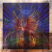 Phoenix Rising Window Cling Raamsticker (Vel 2)