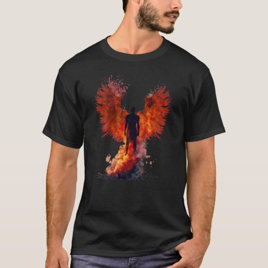 Phoenix Rising Wings Resurrection Rebirth New Begi T-shirt (Voorkant)
