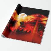 Phoenix Rising Wrapping Paper Cadeaupapier (Uitgerold)