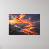 Phoenix Rivier van Licht Fantasie Landschap Canvas Afdruk (Voorkant)