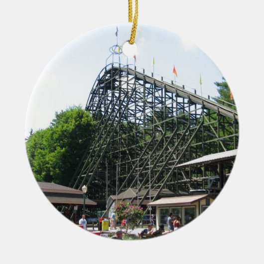 Phoenix Roller Onderzetter bij Knoebels Keramisch Ornament (Voorkant)
