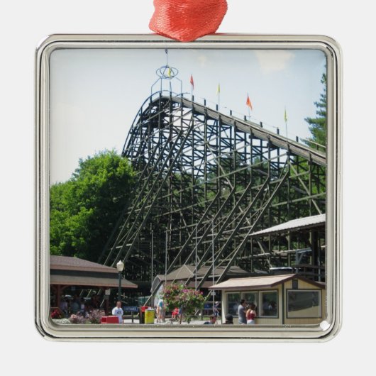 Phoenix Roller Onderzetter bij Knoebels Metalen Ornament (Voorkant)