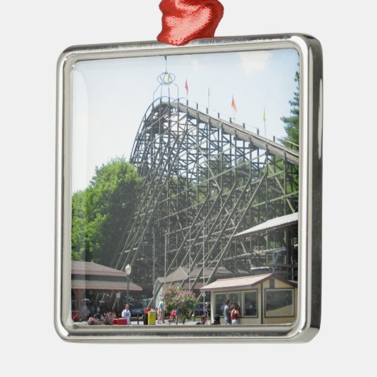 Phoenix Roller Onderzetter bij Knoebels Metalen Ornament (Links)