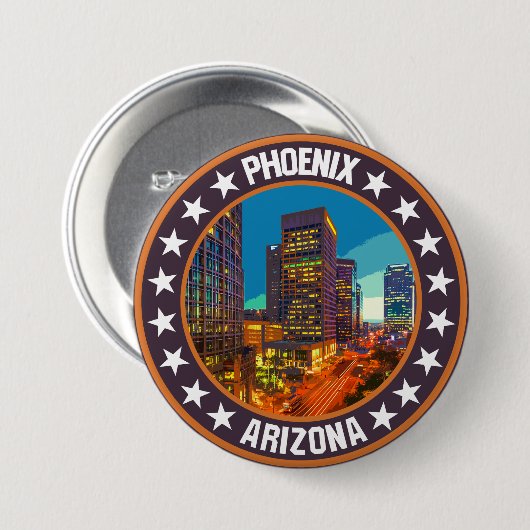 Phoenix Ronde Button 7,6 Cm (Voorkant /achterkant)
