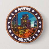 Phoenix Ronde Button 7,6 Cm (Voorkant)