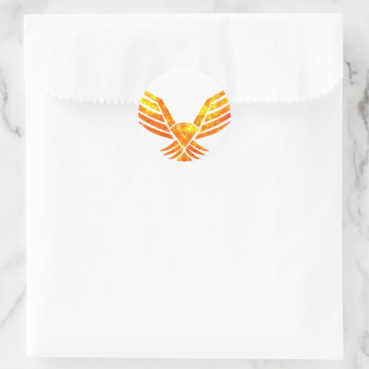 Phoenix Ronde Sticker (Tas)