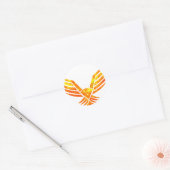 Phoenix Ronde Sticker (Envelop)