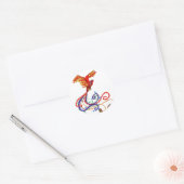 Phoenix Ronde Sticker (Envelop)