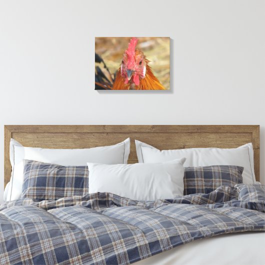 Phoenix Rooster Canvas Afdruk (Insitu (Slaapkamer))