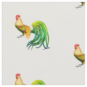 Phoenix Rooster Chicken Fabric Stof