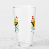 Phoenix Rooster Chicken Glass Tumbler (Links)