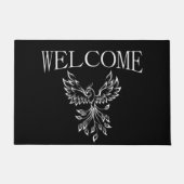 Phoenix ruist op zwart deurmat (Voorkant)