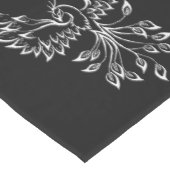 Phoenix ruist op zwart medium tafelloper (Hoek)