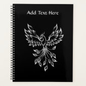 Phoenix ruist op zwart planner (Voorkant)
