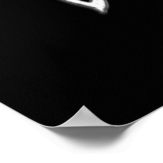 Phoenix ruist op zwart poster (Hoek)