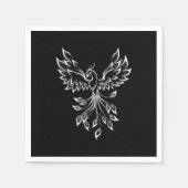 Phoenix ruist op zwart servet (Voorkant)