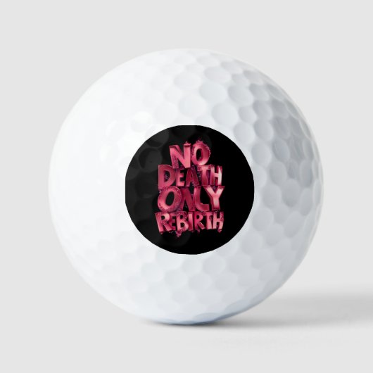 Phoenix Shot – Witte Golfbal, Roze Mantra Golfballen (Voorkant)