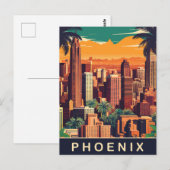 Phoenix Silhouette, Reizen Briefkaart (Voorkant / Achterkant)
