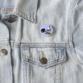 Phoenix: Silver Duckwing Pair Ronde Button 3,2 Cm (In situ)