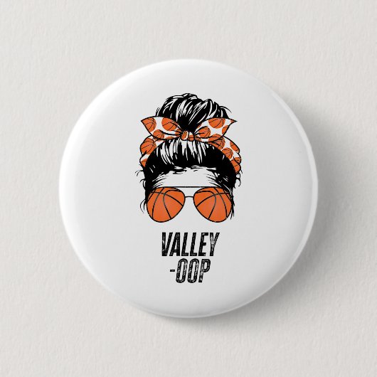 Phoenix Sketll Valley - Boop Messy Bun Sun Sketll  Ronde Button 5,7 Cm (Voorkant)