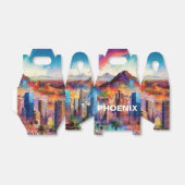 Phoenix Skyline Abstracte kunst Bedankdoosjes (Uitgevouwen)