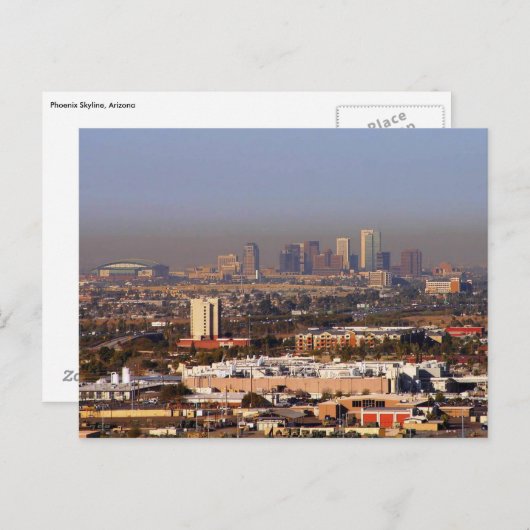 Phoenix Skyline, Arizona Briefkaart (Voorkant / Achterkant)