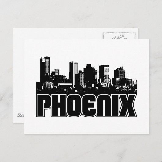 Phoenix Skyline Briefkaart (Voorkant / Achterkant)