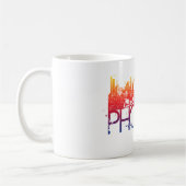 Phoenix Skyline Design Koffiemok (Links)