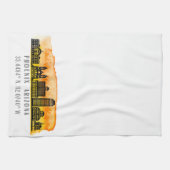 Phoenix Skyline Kaart Coördinaten Theedoek (Horizontaal)