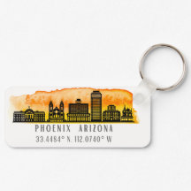 Phoenix Skyline Map Coordinates