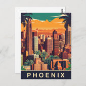 Phoenix Skyline, Reizen Briefkaart (Voorkant / Achterkant)