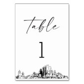 Phoenix Skyline tafelnummer 3.5x5 Kaart (Voorkant)