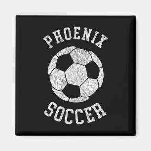 Phoenix Soccer Retro Versleten 90's Vintage Magneet