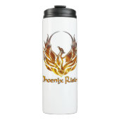 Phoenix stijgt boven de as thermosbeker (Voorkant)