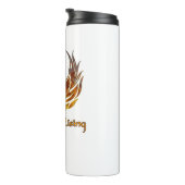 Phoenix stijgt boven de as thermosbeker (Geroteerd rechts)