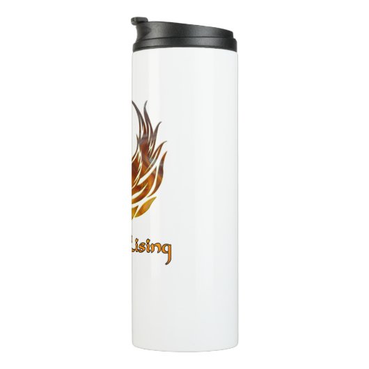 Phoenix stijgt boven de as thermosbeker (Geroteerd rechts)