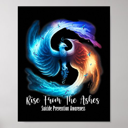 Phoenix stijgt op uit de Ashes Suicide Prevention Poster (Voorkant)