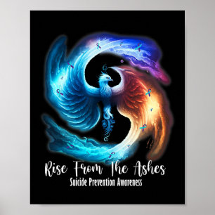 Phoenix stijgt op uit de Ashes Suicide Prevention  Poster