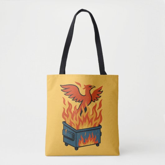 Phoenix stijgt op uit de vuilnisbak tote bag (Voorkant)
