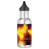 Phoenix stijgt over water waterfles (Links)