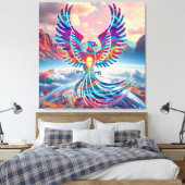 Phoenix Sunrise Canvas Afdruk (Insitu (Slaapkamer))