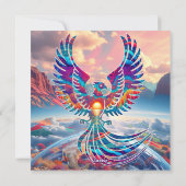 Phoenix Sunrise Feestdagenkaart (Achterkant)