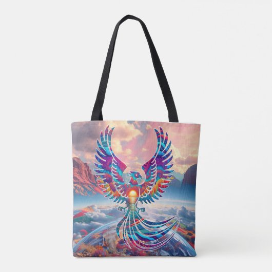 Phoenix Sunrise Tote Bag (Achterkant)