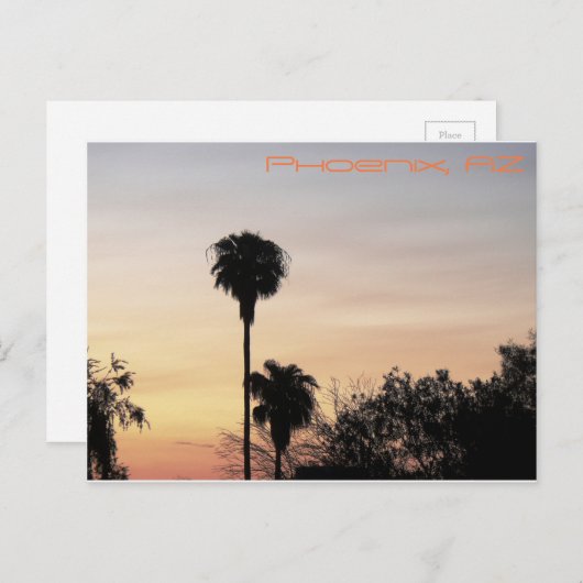 Phoenix Sunset Briefkaart (Voorkant / Achterkant)
