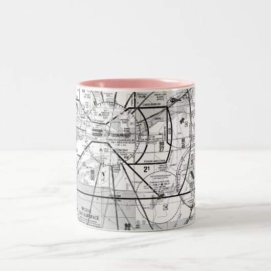 Phoenix TAC Chart Tweekleurige Koffiemok (Center)