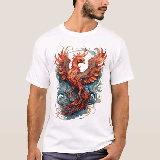 Phoenix Tattoo-geïnspireerd T-shirt ontwerp (Voorkant)