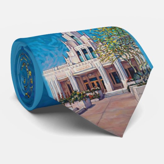 Phoenix Temple Tie (original art by Megan Rieker) Stropdas (Opgerold)