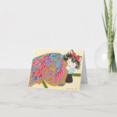 Phoenix uchikake notecard kaart (Voorkant)