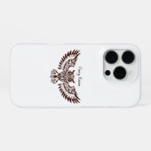Phoenix Uil – Vuurvisie iPhone Hoesje (Achterkant horizontaal)