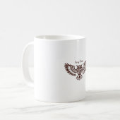 Phoenix Uil – Vuurvisie Koffiemok (Voorkant links)